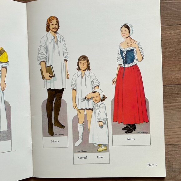 Paper doll book, American Family of the Pilgrim Period - Picture 5 of 8